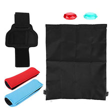 Load image into Gallery viewer, Cuifati Fitness Ring Storage Bag 6 in 1 Set Fitness Ring Black Storage Bag Lightweight and Portable Used to Store Clothes and Small Things Game Machine Accessory
