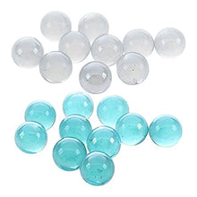 Load image into Gallery viewer, MNTT Marble Balls,Home Decor Aquarium Toys Bouncing Ball Marbles Games Pat Toys Machine Beads Transparent Ball Glass Ball(Light Blue 20pcs)
