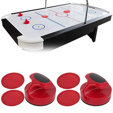 Load image into Gallery viewer, Air Table Hockey Pushers Set, 94mm Table Hockey Pusher Set 2 Pcs Large Table Hockey Game Pushers with 4 Pucks
