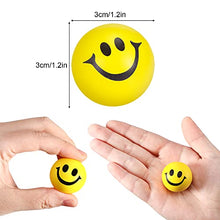 Load image into Gallery viewer, 60 Pieces 1.2 Inch Stress Balls, Small Face Stress Balls ?Mini Stress Balls Foam Stress Balls for Relief Stress, School Rewards, Party Bag Fillers (Yellow)
