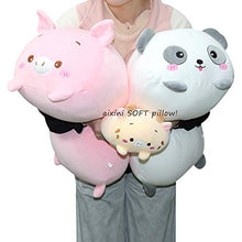 Load image into Gallery viewer, AIXINI 23.6 inch Cute Pink Pig Plush Stuffed Animal Cylindrical Body Pillow,Super Soft Cartoon Hugging Toy Gifts for Bedding, Kids Sleeping Kawaii Pillow
