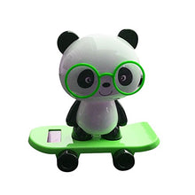 Load image into Gallery viewer, ruiycltd Valentine&#39;s Day Gifts Surprise Cute Solar Powered Car Dashboard Home Desk Decor Dancing Panda Swinging Toy Gift Green

