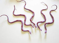5 New Purple RAIN Forest Rubber Snakes 30