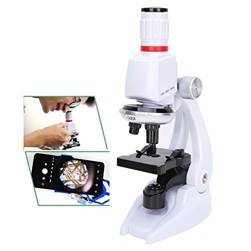 Rosvola Children Microscope Set, Child Education Beautiful Microscope for Collector for Gift