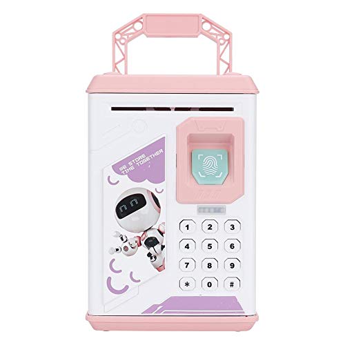 Kid Cartoon Bank, Money Box, Automatic Money Box for Money Saving Kids Coin Bank Money Saving Box(Pink)