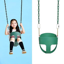 Load image into Gallery viewer, Ymeibe Swing Chains (2) Fully Coated for Swing Set with 4 Free Quick Links Anti-Rust Iron Link Chains Playground Kids Tree Swing Seat Accessories and Replacement Support 660 Lb (Green)
