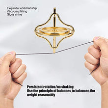 Load image into Gallery viewer, Zerodis Gyroscope Toy, AntiGravity Spinning Balance Toy Alloy Precision Gyroscope Stress Relief Scientifc Learning Toy for Children Kids Toddl(Gold)
