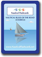 Load image into Gallery viewer, Nautical Flashcards - Rules of The Road (COLREGS) for Boating and Sailing
