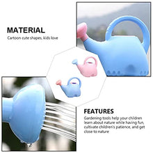 Load image into Gallery viewer, DOITOOL 2pcs Plastic Watering Cans Kids Watering Can Garden Watering Pot Children Garden Watering Bucket Watering Tin Kettle for Garden Home Flower Plants

