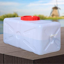 Load image into Gallery viewer, plastic water tank camper 30L Large Capacity Outdoor Water Tank Food Grade Plastic Car Water Storage Container With Lid Faucet Handle, Rectangular Rainwater Collection Barrel Household Water Enzyme
