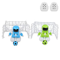 A sixx Soccer Robots, Singing Remote Control Dancing Smart RF Wireless Football Robot, Shooting(967-Football Battle Robot (Double Remote Control))