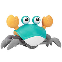 Load image into Gallery viewer, Baby Bath Toy, Crab Cartoon Animal Clockwork Toy, Dragging and Walking Beach Toys, Bathtub Bath Pool Toys(Blue)
