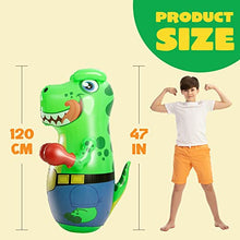 Load image into Gallery viewer, Inflatable T-Rex Dinosaur Bopper 47 Inches, Kids Punching Bag with Bounce-Back Action,Inflatable Punching Bag for Kids Gift
