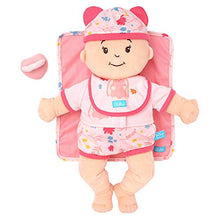 Load image into Gallery viewer, Manhattan Toy Baby Stella Welcome Baby 6 Piece Bringing Home Baby Doll Set with Hat, Bib, Onesie, Cardigan, Magnetic Pacifier and Blanket
