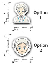 Load image into Gallery viewer, Norman Cutie Smiling The Promised Neverland Sticker Size 2 Inch
