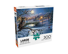 Load image into Gallery viewer, Buffalo Games - Nighttime Hockey Match - 300 Large Piece Jigsaw Puzzle, Blue
