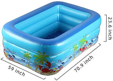 Load image into Gallery viewer, YUYTIN Family Inflatable Swimming Pool, 54.54241 cm Full-Sized Inflatable Lounge Pool for Baby, Kiddie, Kids, Infant, Adults, Toddlers, Outdoor, Garden, Backyard, Summer Water Party
