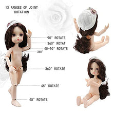 Load image into Gallery viewer, Little Bado BJD Girl Doll 10 Inch 13 Removable Joints 1/6 SD Dolls for Age 3 4 5 6 7 Years Old Kids Dolls for Girls Baby Cute Doll Toy with Clothes and Shoes Birthday for Girls Amanda
