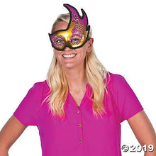 Load image into Gallery viewer, Fun Express Winged Mardi Gras Masks (Set of 6) Apparel Accessories
