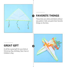 Load image into Gallery viewer, Toddmomy 3 Sets Kite Making Kit DIY Triangle Blank Graffiti Kite Creative Painting Kite Flying Kite Decorating Coloring Kite with Swivel Line for Children Summer Outdoor Activities Toys
