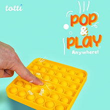 Load image into Gallery viewer, All-New Totti Pop Fidget Toy Satisfying Big Push it Bubble Fidget Sensory Toy Stress and Anxiety Relief Novelty Gift for Both Children and Adults | Square, Yellow
