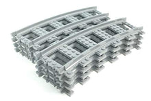 Load image into Gallery viewer, Trixbrix Curved Tracks R56 Box 8pcs Compatible with Lego City Train Sets 60197 60198 10277 60205 60238
