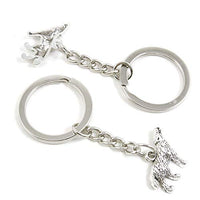 50 Pieces Keychains Keyrings Party Supplies Favors Wholesale Y2BN7W Wolfhound Dog Key Chains Rings