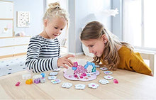 Load image into Gallery viewer, HABA Unicorn Glitterluck Cloud Stacking - A Cooperative Roll &amp; Move Dexterity Game for Ages 4 and Up (Made in Germany)
