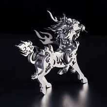 Load image into Gallery viewer, RuiyiF 3D Metal Puzzles Kylin for Kids Ages 10-12, Stainless Steel 3D Metal Model Kits Animal to Build, Assembly Hobby Animal Model Kits, Desk Ornaments/Building Toys for Kids Adults
