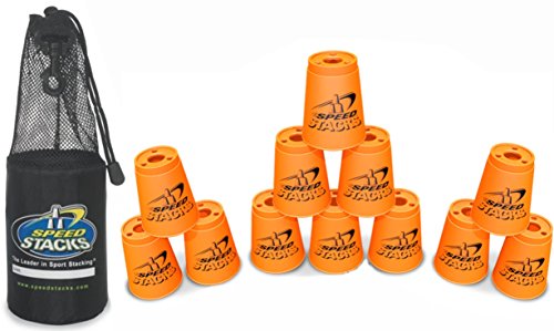 Speed Stacks Set of 12 Competition 4 Inch Cups Orange With Carrying Bag
