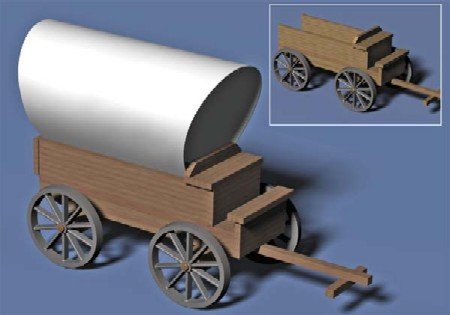 1/25 Wooden-Type Wagon