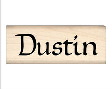 Load image into Gallery viewer, Stamps by Impression Dustin Name Rubber Stamp
