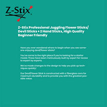 Load image into Gallery viewer, Kids Z-Stix Made to Order Handmade Juggling Sticks-Flower/Devil Stick - Kid-Stix 18&quot; - Solid Series (Neon Orange)
