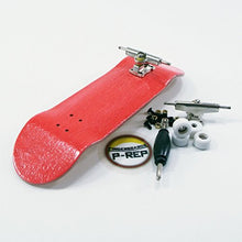 Load image into Gallery viewer, P-REP Starter Complete Wooden Fingerboard 30mm x 100mm - Red
