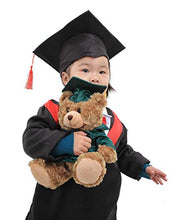 Load image into Gallery viewer, Plushland Brown Bear Plush Stuffed Animal Toys Present Gifts for Graduation Day, Personalized Text, Name or Your School Logo on Gown, Best for Any Grad School Kids 12 Inches(New Navy Cap and Gown)
