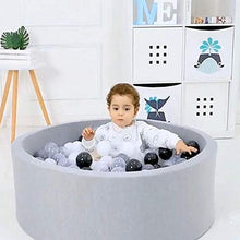 Load image into Gallery viewer, HARBOLLE Baby Ball Pit Memory Foam Ball Pool Soft Indoor Outdoor Baby Playpen, Ideal Gift Play Toy for Kids Children Toddler Infant, Gray
