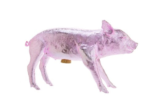 Areaware Bank in The Form of a Pig, Pink Chrome