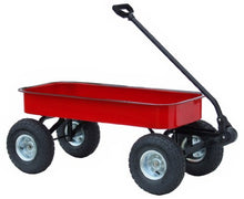 Load image into Gallery viewer, Morgan Cycle Classic Steel Red Wagon with Rubber Air Tires
