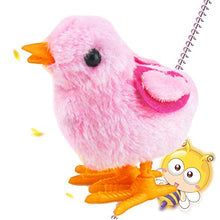 Load image into Gallery viewer, PRETYZOOM Wind up Toys Easter Toy Wind-Up Jumping Chicken Plush Chicks Toys Party Favors Toy for Kids (Random Color) Party Favors
