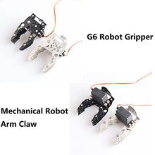 Load image into Gallery viewer, Professional Metal Robot Arm / Gripper / Mechanical Claw / Clamp / Clip with High Torque Servo, RC Robotic Part Educational DIY for Arduino/Raspberry Pie, Science STEAM Maker Platform (Silver)
