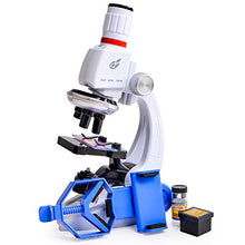 Load image into Gallery viewer, Alician Toy Microscope Kit Lab with Phone Holder Science Educational Toy Gift Refined Biological Microscope for Kids Gifts 1200 Times with Mobile Phone Holder Microscope
