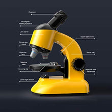 Load image into Gallery viewer, Eujgoov Microscope,40X-1200X Microscope with 360 Rotation Head Educational for Student Beginners(Yellow)
