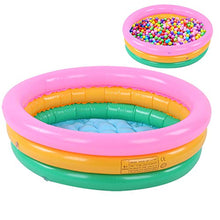 Load image into Gallery viewer, VGEBY Children Soft Inflatable Swimming Pool Boys Ball Pool Infant Seat Basin Boys Round Bright Color Baby Basin Pool(S) Kneepad Swimming Equipment
