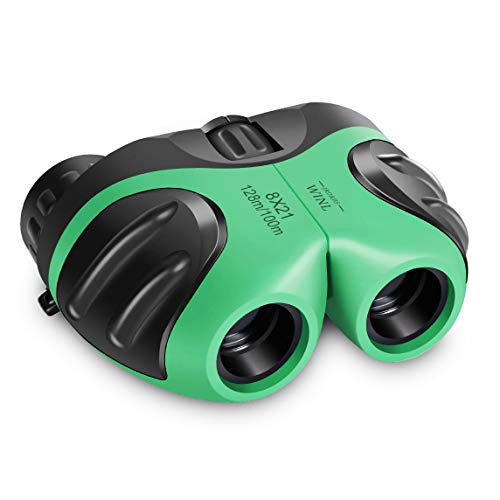 VNVDFLM Compact Shockproof Binoculars for Bird Watching Kids Telescope for Teens Toys for 3-13 Years Old Boys,Birthday Gifts for 3-12 Years Old Boys,Gifts for 6 Years Old Boys(Green)