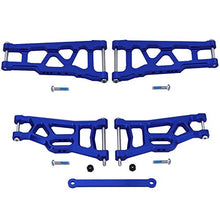 Load image into Gallery viewer, Hobbypark Front &amp; Rear Aluminum Suspension Arms w/Tie Bar Replacement of 3655X 3631 for Traxxas Stampede VXL 2WD 1/10 Upgrade Parts (Navy Blue)
