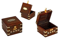 Handmade Wooden Piggy Bank / Money Box Decoration - Unique Keepsake Gifts for Kids & Adults