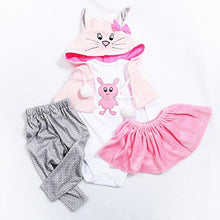 Load image into Gallery viewer, Reborn Baby Dolls Clothes Girl 24 inch Outfits Accessories for 22-24 inch Reborn Baby Girl Clothing
