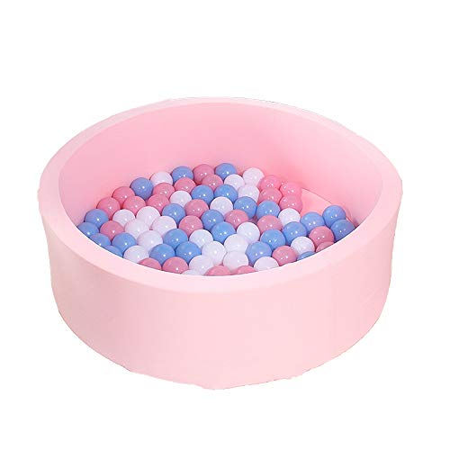 Xyanzi ertongwanju Baby Kids Children Ball Pit,90X30cm/100/200 /300Balls ? 7Cm /with Ball pad (Color : Pink, Size : 200+Ocean Ball)