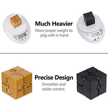 Load image into Gallery viewer, Gejoy 2 Packs Cube Toys Fidget Blocks, Mini Cube Desk Toy Stress Relief Toys, Cube ADHD Desk Toy for Adults, Sensory Toys for Autistic (Black, White)
