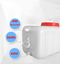 Load image into Gallery viewer, MAGFYLY Heavy Duty Water Container Large Capacity Water Storage Container with Lid with Faucet Mineral Water Barrel Pure Water Plastic Camping Car Water Tank Home Car Self-Driving Tour Hiking Hunting
